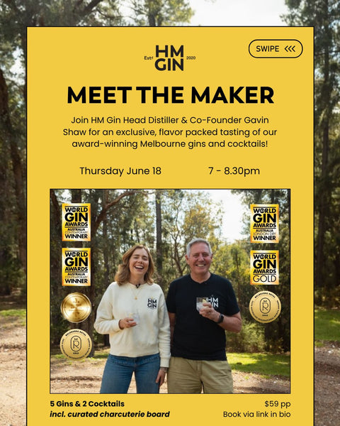 Meet the Maker: A Night of Gin, Cocktails & Tales from the Still on white background