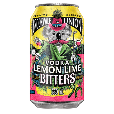 Brookvale Union Lemon Lime & Bitters 330mL
