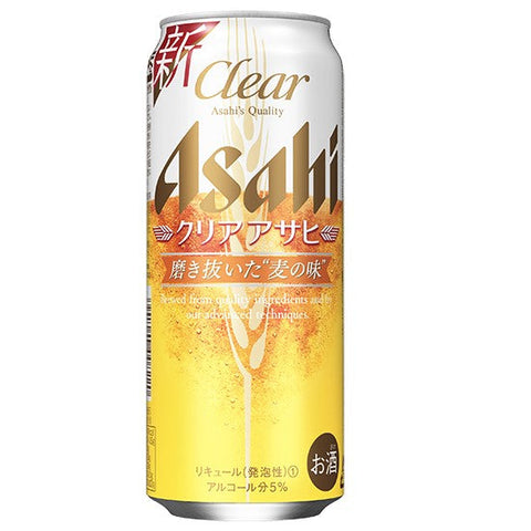 ASAHI CLEAR BEER 5% 朝日爽口clear 生啤罐500ml
