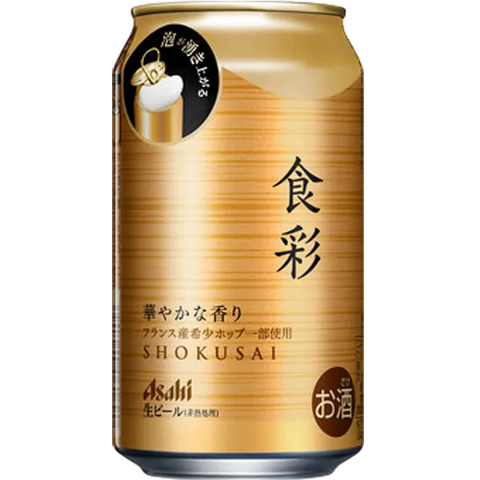 ASAHI SHOKUSAI 5% 朝日食彩 5% 340ml