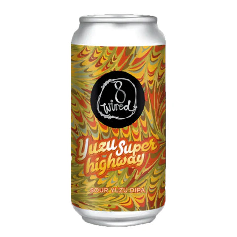 8 Wired Yuzu Super Highway Sour DIPA 440mL — Tart Citrus, Hop-Driven Lift