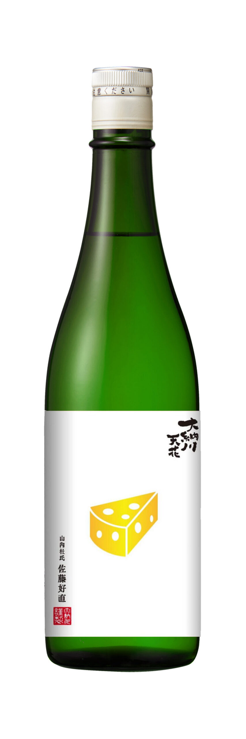 Dainagawa Tenka Cheese Junmai Ginjo Nama Genshu 720mL on white background