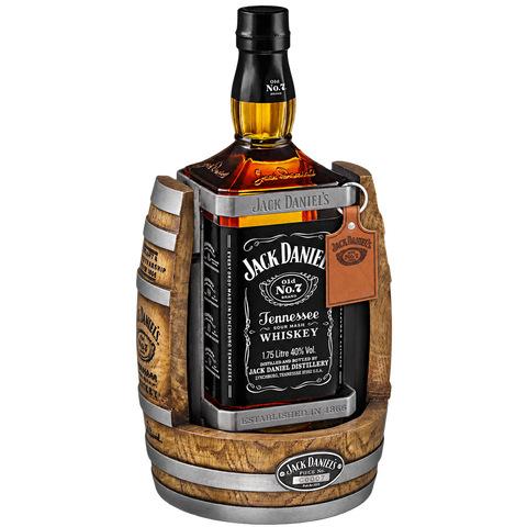 Jack Daniel's Black Label 40% 1.75L on white background
