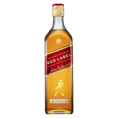 Johnnie Walker Red Label 40% 700ml on white background