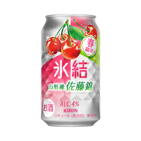 Kirin Hyoketsu Sato Nishiki Cherry Premix 4% 350mL on white background