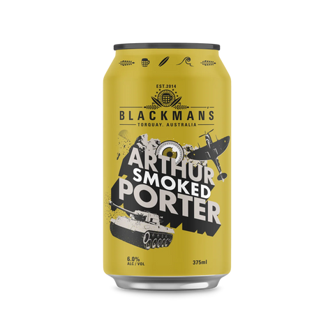 Sessions Box Hill Blackmans Arthur Smoked Porter 375mL on white background