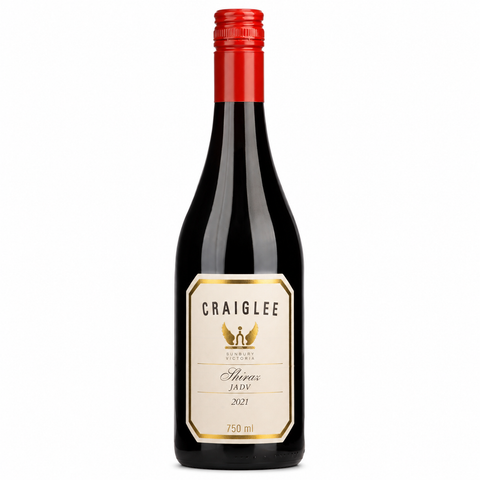 Sessions Box Hill Craiglee JADV Shiraz 750mL on white background