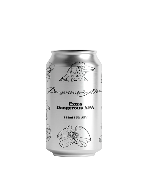 Sessions Box Hill Dangerous Ales Extra Dangerous XPA 5% 355mL on white background