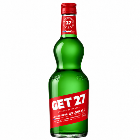 Sessions Box Hill GET 27 Creme de Menthe Liqueur 17.9% 700mL on white background
