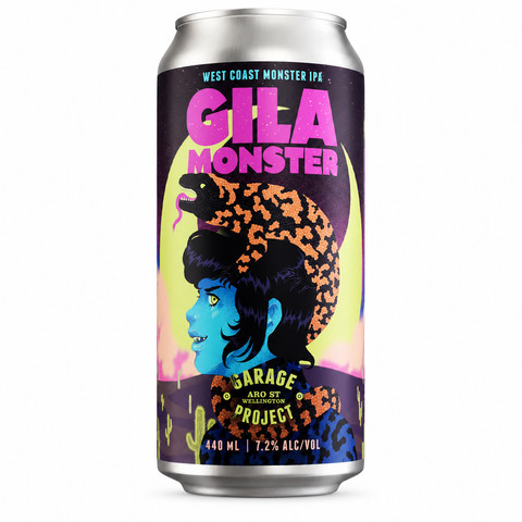 Sessions Box Hill Garage Project Gila Monster 7.2% 440mL on white background
