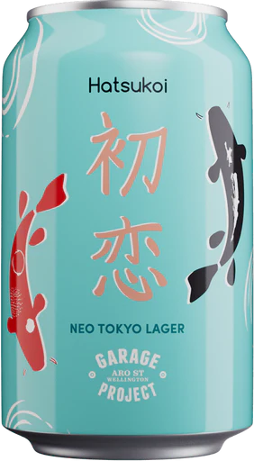 Sessions Box Hill Garage Project Hatsukoi Lager 5% 330mL on white background