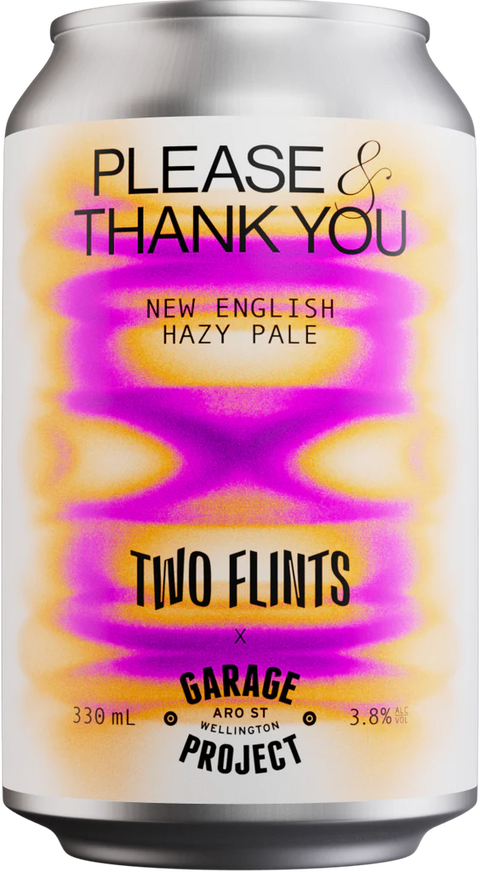 Sessions Box Hill Garage Project Please N Thank You New English Hazy Pale 3.8% 330mL on white background