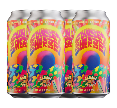 Sessions Box Hill Garage Project Sunset Sherbet 8% 440mL on white background