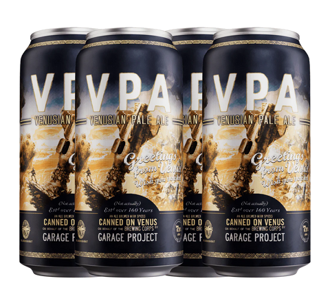 Sessions Box Hill Garage Project VPA Venusian Pale Ale 7.5% 440mL on white background