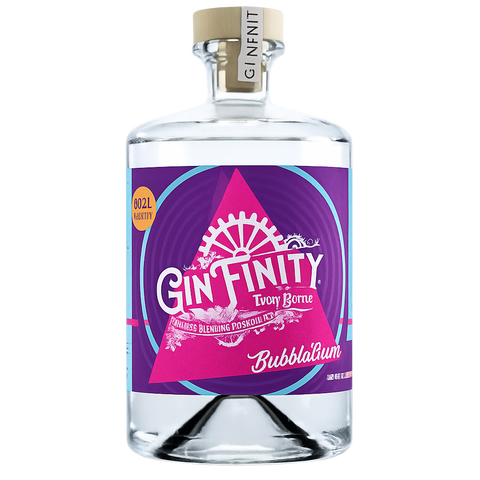 Sessions Box Hill Ginfinity Bubblegum Gin 45% 500mL on white background