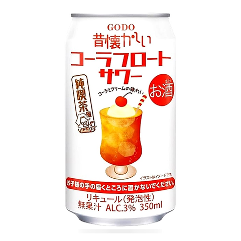 Sessions Box Hill Godo Shusei Cola Float Premix 3% 350mL on white background