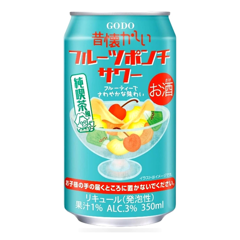 Sessions Box Hill Godo Shusei Fruit Punch Premix 3% 350mL on white background
