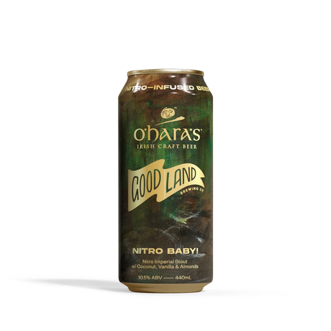 Sessions Box Hill Good Land Nitro Baby Nitro Imp Stout 10.5% 440mL on white background