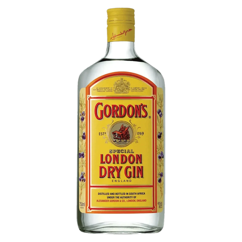 Sessions Box Hill Gordon's Dry Gin 37.5% 700mL on white background