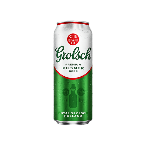 Sessions Box Hill Grolsch Premium Pilsner 5% 500mL on white background