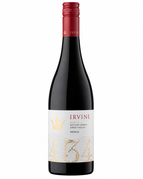Sessions Box Hill Irvine Estate Altitude Eden Valley Shiraz 750mL on white background