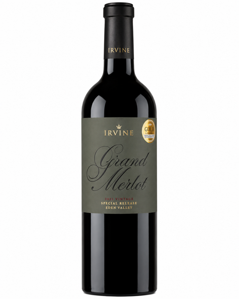 Sessions Box Hill Irvine Grand Merlot 750mL on white background