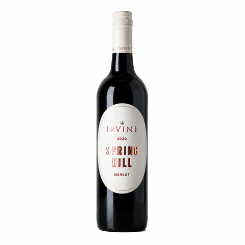 Sessions Box Hill Irvine Springhill Merlot 750mL on white background