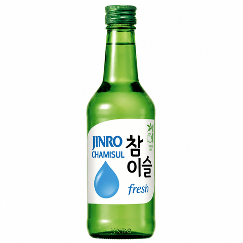 Sessions Box Hill Jinro Chamisul Soju Fresh 16% 360mL on white background