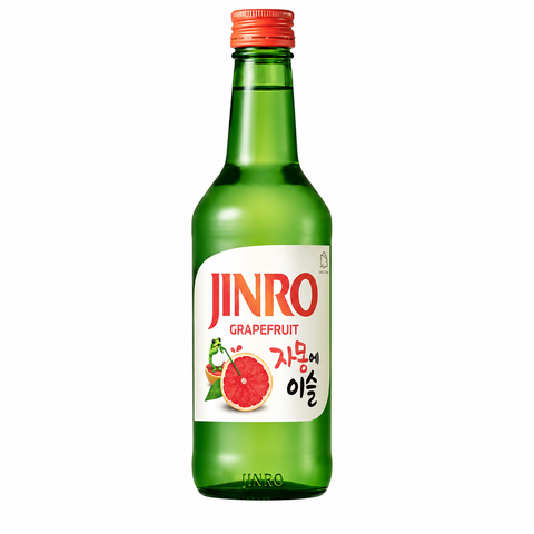 Sessions Box Hill Jinro Soju Grapefruit 13% 360mL on white background