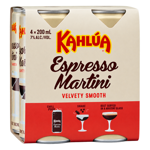 Sessions Box Hill Kahlua Esp Martini Can 200mL on white background