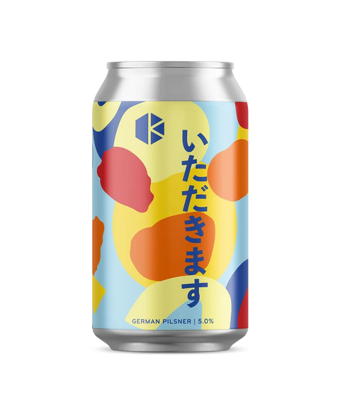 Sessions Box Hill Kyoto Itadakimasu German Pilsner 5% 350mL on white background