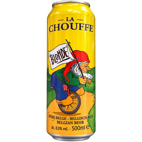 Sessions Box Hill La Chouffe Belgian Ale 8% 500mL on white background