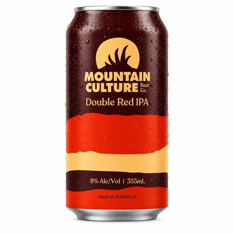 Sessions Box Hill Mountain Culture Double Red IPA 8% 355mL on white background