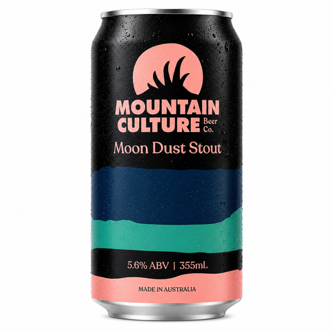 Sessions Box Hill Mountain Culture Moon Dust Stout 5.6% 355mL on white background