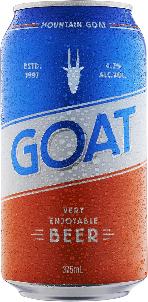 Sessions Box Hill Mountain Goat Lager Can 375mL on white background