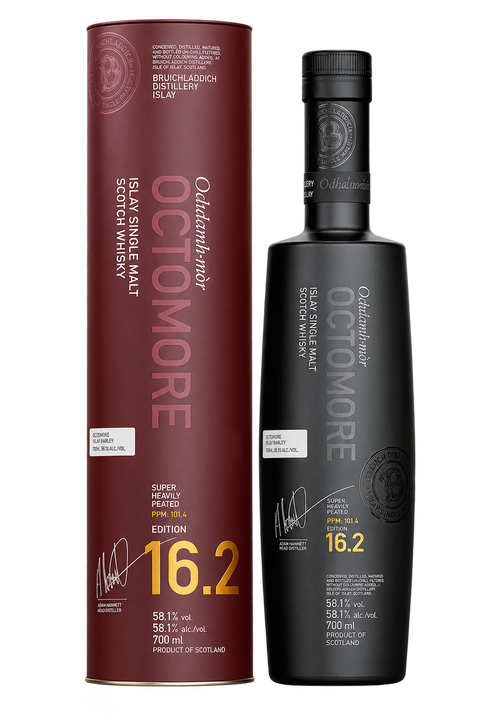 Sessions Box Hill Octomore 16.2 58.1% 700mL on white background