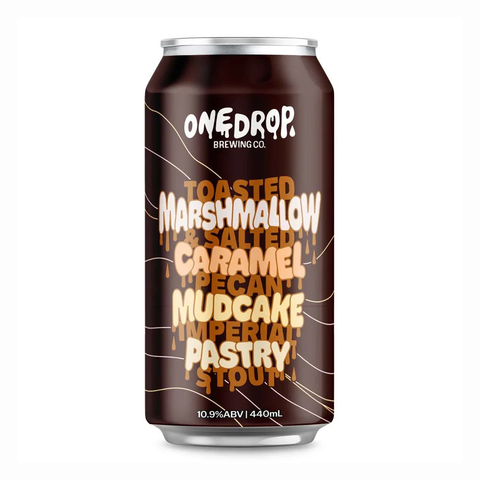 Sessions Box Hill One Drop Toasted Marshmallow C/Mud Pastry Stout 10.3% 440mL on white background