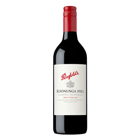 Sessions Box Hill Penfolds Koonunga Hill Cabernet Sauvignon 750mL on white background