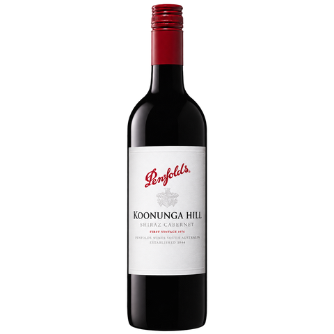 Sessions Box Hill Penfolds Koonunga Hill Shiraz Cabernet 750mL on white background