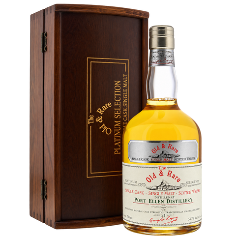 Sessions Box Hill Port Ellen 1979 29YO Douglas Laing 53.8% 700mL on white background