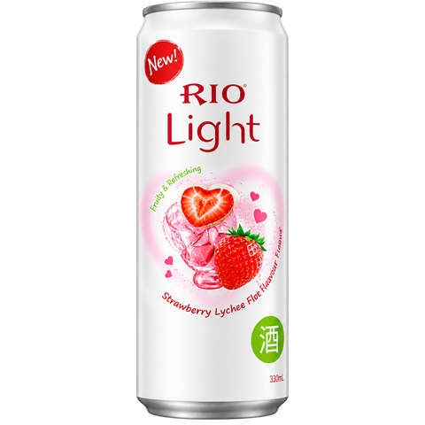 Sessions Box Hill RIO Light Strawberry & Yoghurt Vodka 3% 330mL on white background