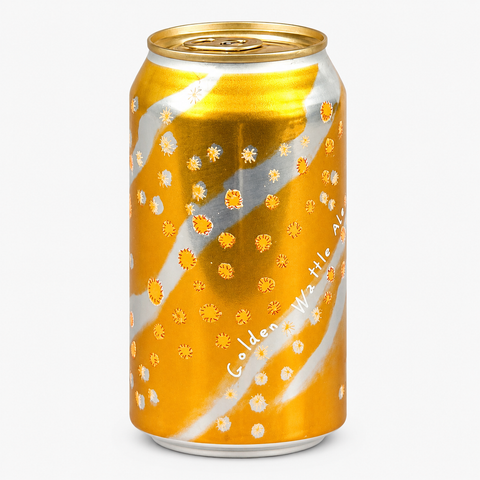 Sessions Box Hill Sailors Grave Golden River Wattle Ale 355mL on white background