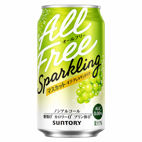 Suntory Alc Free Sparkling Mustcat 0% 350mL