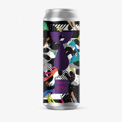 Sessions Box Hill Teenage Spentage Sour IPA 5% 500mL on white background