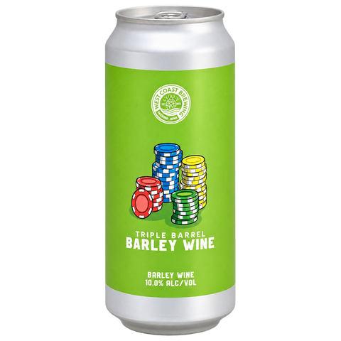 Sessions Box Hill West Coast Brewing Triple Barrel Barley Wine 11% 440mL on white background