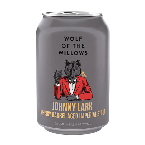 Wolf of the Willows Johnny Lark whisky Whisky Barrel Aged Imperial Stout 10.5% 250mL